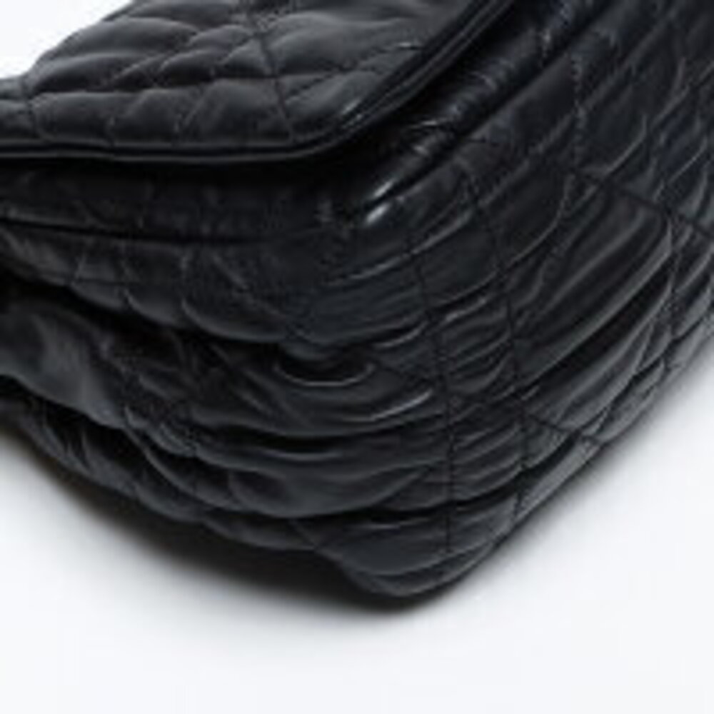 Christian Dior Cannage Flap Leather Handbag Black - Picture 6 of 13